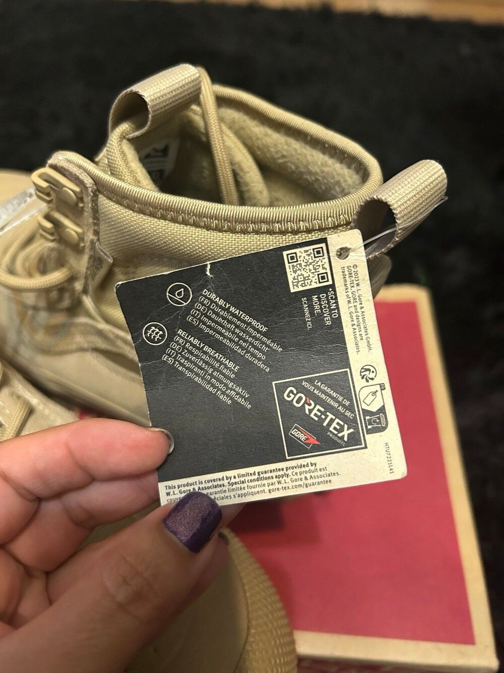 VANS Sk8-Hi GORE-TEX MTE 'Incense Brown' lace up shoes sneakers women’s 8 new - Picture 6 of 9